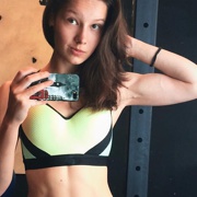 Teen muscle girl Fitness girl Natalia